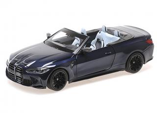 BMW M4 CABRIOLET - 2020 - BLUE METALLIC Minichamps 1:18 Metallmodell mit zu öffnenden Türen und Haube(n)
