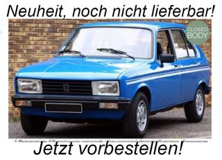 Peugeot 104 S 1981 Ibis Blue  Norev 1:18 Metallmodell (Türen/Hauben nicht zu öffnen!) <br> Liefertermin nicht bekannt (nicht vor 3. Quartal 2024)