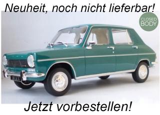 Simca 1100 GLS 1968 Borodine Green  Norev 1:18 Metallmodell (Türen/Hauben nicht zu öffnen!) <br> Liefertermin nicht bekannt (nicht vor 3. Quartal 2024)