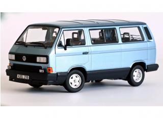 VW Multivan 1990 - Light Blue metallic Norev 1:18 Metallmodell (Türen/Hauben nicht zu öffnen!)