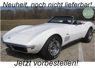 Chevrolet Corvette Convertible 1969 Can Am White   Norev 1:18 Metallmodell (Türen/Hauben nicht zu öffnen!) <br> Liefertermin nicht bekannt (nicht vor Juli 2024)