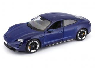 Porsche Taycan blue Burago 1:24