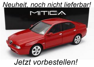 ALFA ROMEO 166 3.0 V6 1998 - ROSSO ALFA RED with BLACK INTERIOR MITICA 1:18 Metallmodell (Vordertüren zu öffnen) <br> Lieferbar ab Februar 2024