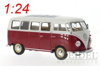 VW Bus 1962 rot-weiß Welly 1:24