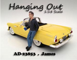 Figur "Hanging Out" - James (Auto nicht enthalten!) American Diorama 1:18