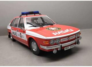 Tatra 613 Czechoslovakia Fire Brigade, red/white 1979  Triple9 1:18 (Türen, Motorhaube... nicht zu öffnen!)