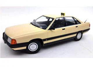 Audi 100 C3 *Taxi* 1989  ivory-white Triple9 1:18 (Türen, Motorhaube... nicht zu öffnen!)