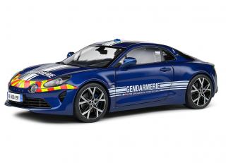 Alpine A110 Gendarmerie 2023 blau S1801628 Solido 1:18 Metallmodell