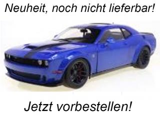 Dodge Challenger R/T Scat Pack Widebody blau 2023 S1805710 Solido 1:18 Metallmodell <br> Liefertermin nicht bekannt (nicht vor 2. Quartal 2024)