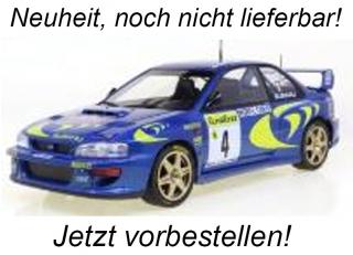 Subaru Impreza 22B #4 Liatti Monte Carlo 1997 S1807405 Solido 1:18 Metallmodell <br> Liefertermin nicht bekannt (nicht vor 2. Quartal 2024)