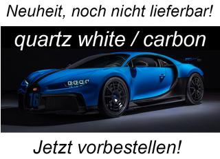 Bugatti Chiron Pur Sport (quartz white / carbon) 2021  AUTOart 1:18 Composite <br> Date de parution inconnue
