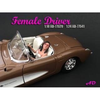 Figur Female Driver American Diorama 1:18 (Autos nicht enthalten)