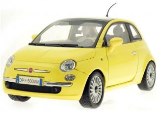 Fiat Nuova 500 gelb   MotorMax 1:18