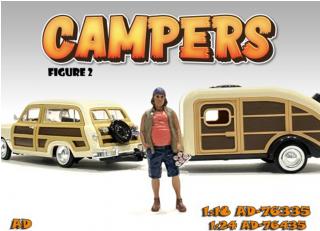 Campers - Figure 2 American Diorama 1:18 (Auto nicht enthalten!)