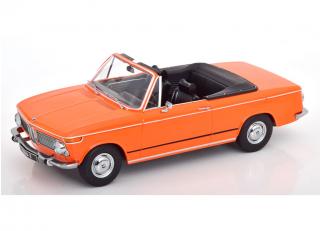 BMW 1600-2 Cabrio 1968  orange KK-Scale 1:18 Metallmodell (Türen, Motorhaube... nicht zu öffnen!)