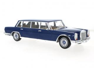 Mercedes 600 (W100), dunkelblau, 1969 MCG 1:18 Metallmodell, Türen und Hauben nicht zu öffnen