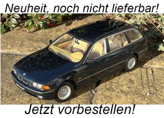 BMW 5-series Touring E39 1998 , oxfort green Triple 9 1:18 (Türen, Motorhaube... nicht zu öffnen!) <br> Liefertermin nicht bekannt (nicht vor 2. Quartal 2024)