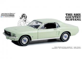 Ford Mustang Coupe 1967 *She Country Special* Bill Goodro Ford Denver Colorado, limelite green Greenlight 1:18