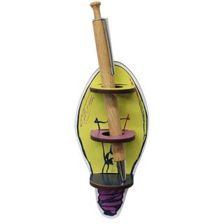 Werkhaus Magnet penholder light bulb Measurements: 14 x 5 x 3,5 cm (H x W x D) wood fibreboard, rubber band
