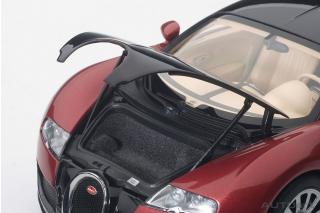 BUGATTI EB 16.4 VEYRON PRODUCTION CAR #001 (BLACK/RED METALLIC/BEIGE INTERIOR) 2006 (LIMITED EDITION OF 1.200 PIECES WORLDWIDE) AUTOart 1:18