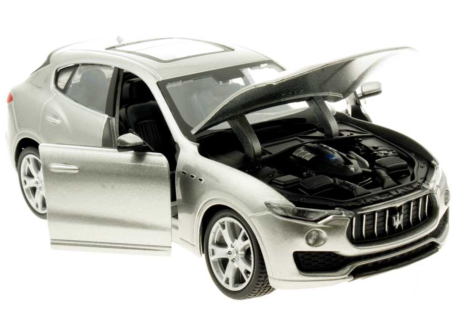 Modellauto Maserati Levante 2016 Silber Burago 1 24