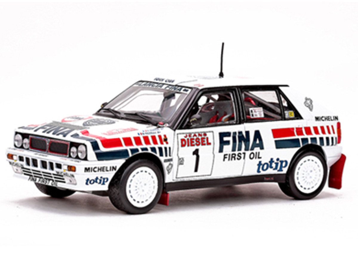 LANCIA DELTA HF INTEGRALE 16V - D.Auriol / B.Occelli  Winner 1991 Rallye Sanremo SunStar 1:18
