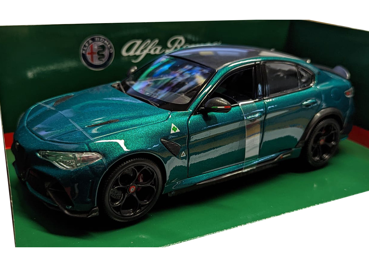 Alfa Romeo Giulia GTA 2020 montreal grün metallic Burago 1:18 Metallmodell