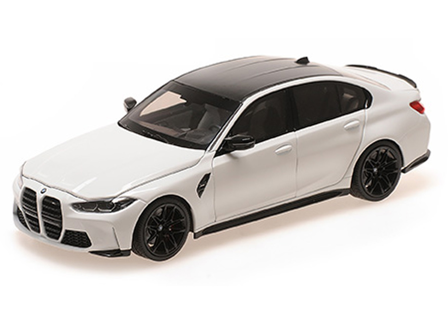 BMW M3 - 2020 - WHITE  Minichamps 1:18 Metallmodell mit zu öffnenden Türen und Haube(n)