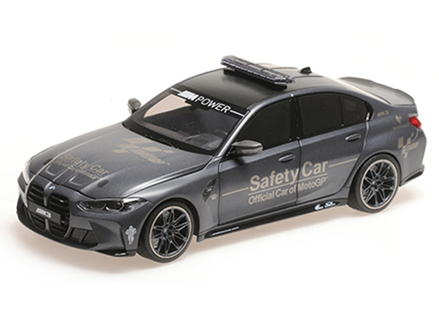 BMW M3 - 2020 - SAFETY CAR MotoGP Minichamps 1:18 Metallmodell mit zu öffnenden Türen und Haube(n)