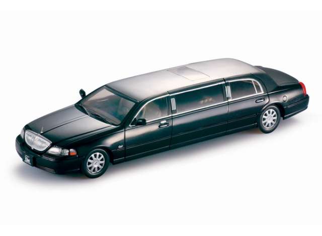 Modellauto Lincoln Town Car Limousine Schwarz 2003 Sunstar