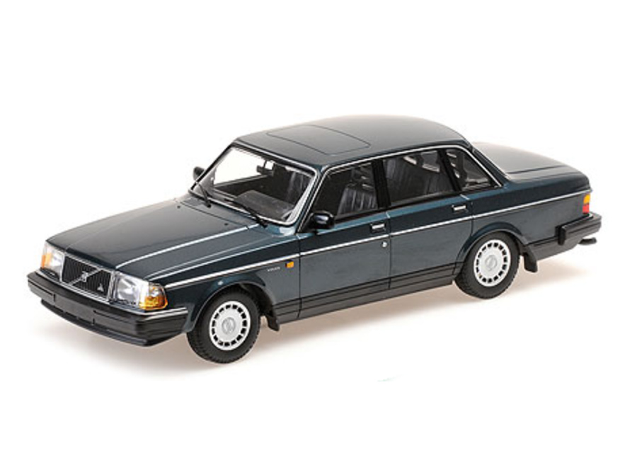 VOLVO 240 GL - 1986 - PETROL METALLIC Minichamps 1:18 Metallmodell, Türen, Motorhaube... nicht zu öffnen