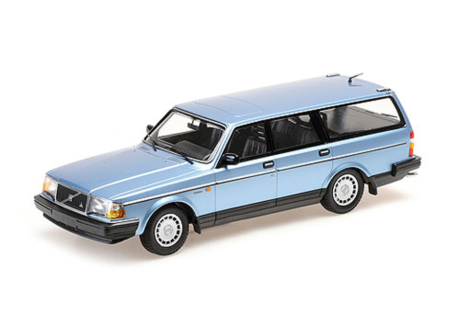 VOLVO 240 GL BREAK - 1986 - BLUE METALLIC Minichamps 1:18 Metallmodell, Türen, Motorhaube... nicht zu öffnen