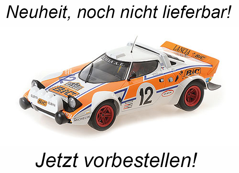 LANCIA STRATOS - LAMBDA - "SIROCO" / KOSTAS FERTAKIS - ACROPOLIS RALLY 1979 Minichamps 1:18 Metallmodell, Türen, Motorhaube... nicht zu öffnen