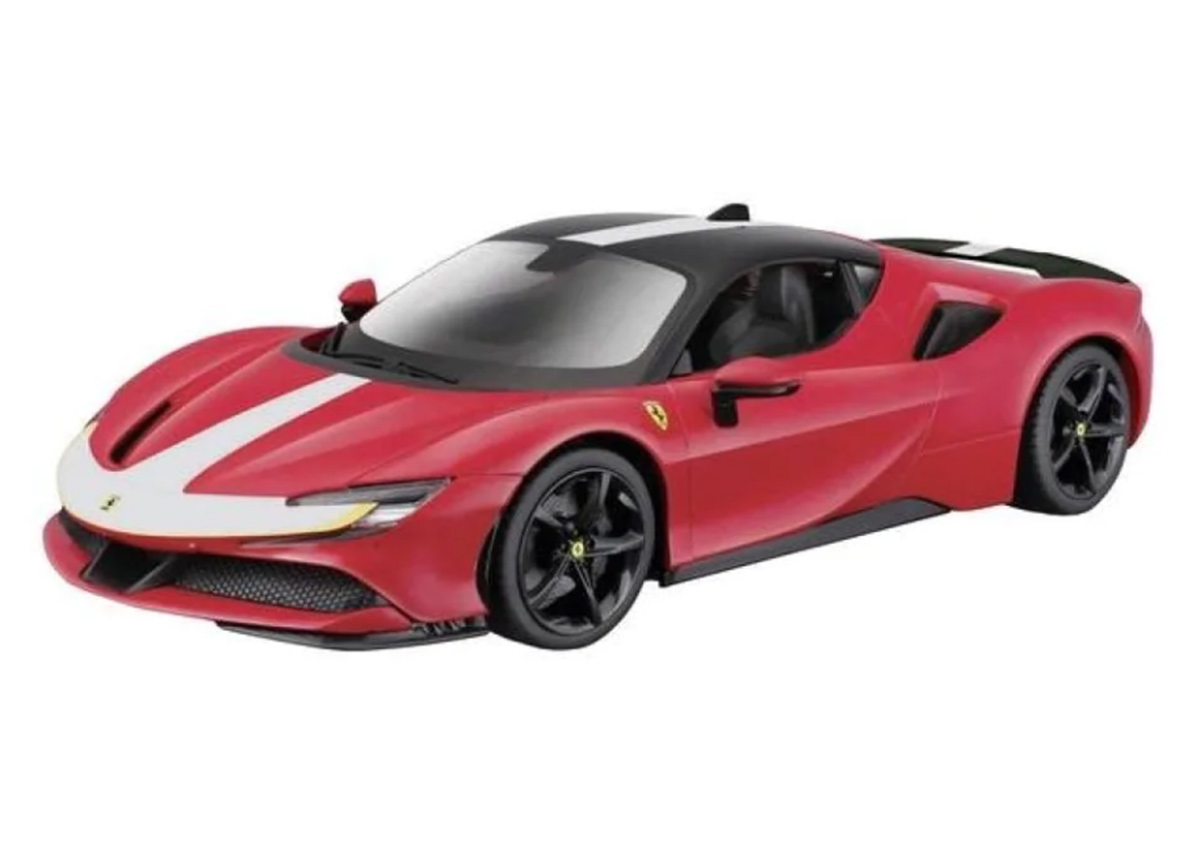 Voiture miniature Ferrari SF90 Stradale, rot Signature Edition Burago 1:18  Metallmodell sur