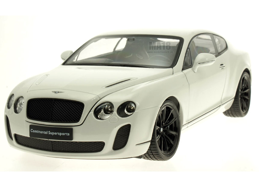 Bentley Continental Supersports blanc Welly 1:18