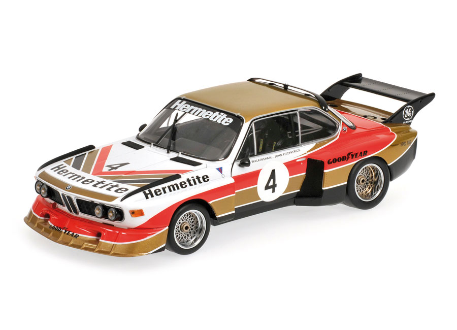 BMW CSL 3,5 - ´HERMETITE´ - FITZPATRICK/WALKINSHAW - WINNER 6H SILVERSTONE 1976 Minichamps 1:18