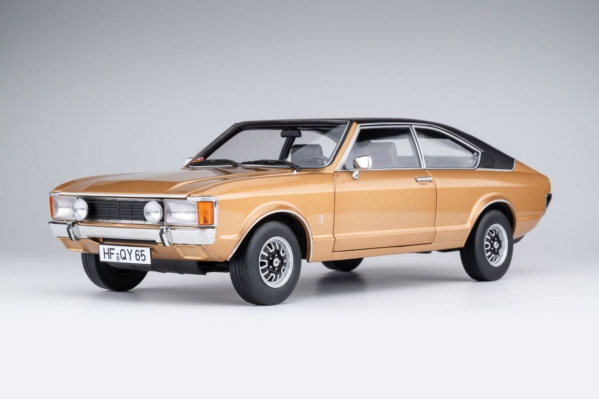 Ford Granada Consul GT 2.3 V6 Coupé (2. Serie 1975) Touring Modelcars 1:18 Metallmodell 2 Türen, Motorhaube und Kofferraum zu öffnen!
