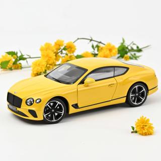 Bentley Continental GT 2018 - Monaco Yellow Norev 1:18 Metallmodell Türen, Motorhaube und Kofferraum zu öffnen!