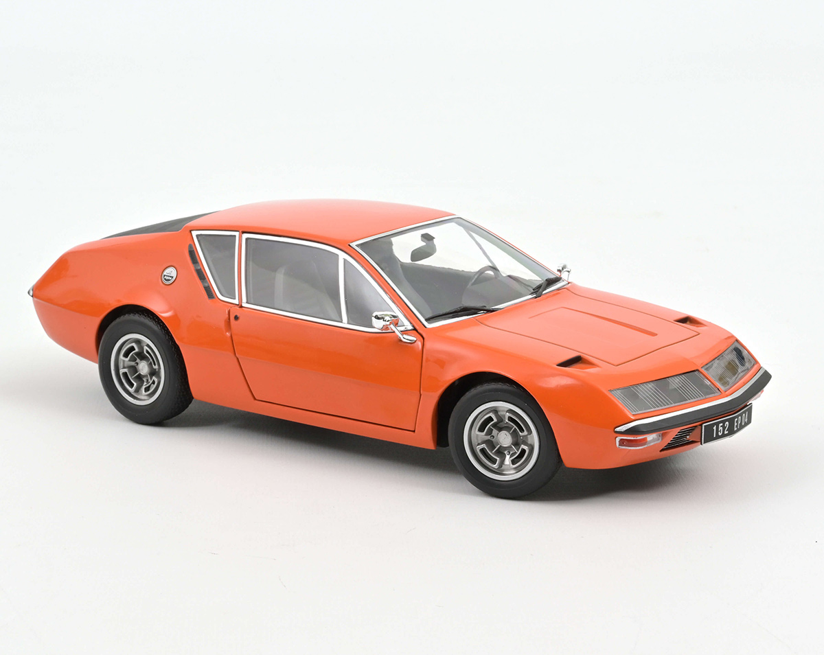 Alpine A310 1600 VF 1974 Acropolis Orange   Norev 1:18 Metallmodell 2 Türen und Motorhaube zu öffnen!