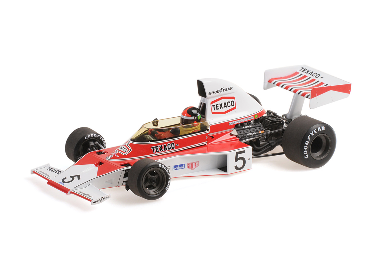 MCLAREN FORD M23 TEAM MCLAREN FITTIPALDI, EMERSON 1974 WORLD CHAMPION Minichamps 1:18
