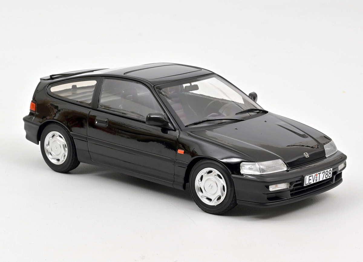 Honda CRX 1990 - Black Norev 1:18 Metallmodell (Türen/Hauben nicht zu öffnen!)