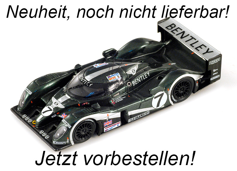 Bentley EXP Speed 8 Winner 24H Le Mans 2003 R. Capello - T. Kristensen - G. Smith Spark 1:18 mit Plexiglasvitrine (Türen, Motorhaube... nicht zu öffnen!) Liefertermin nicht bekannt (nicht vor 4. Quartal 2023)