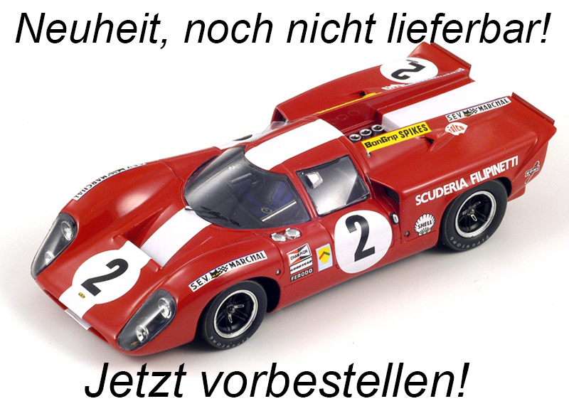Lola T70 Mk3B No.2 24H Le Mans 1969 J. Bonnier - M. Gregory Spark 1:18 (Türen, Motorhaube... nicht zu öffnen!)  Date de parution inconnue (pas avant septembre 2023)