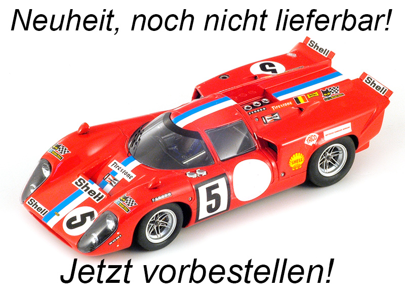 Lola T70 MK3B No.5 24H Le Mans 1971 T. Pilette - G. Gosselin Spark 1:18 mit Plexiglasvitrine (Türen, Motorhaube... nicht zu öffnen!) Liefertermin nicht bekannt (nicht vor 4. Quartal 2023)