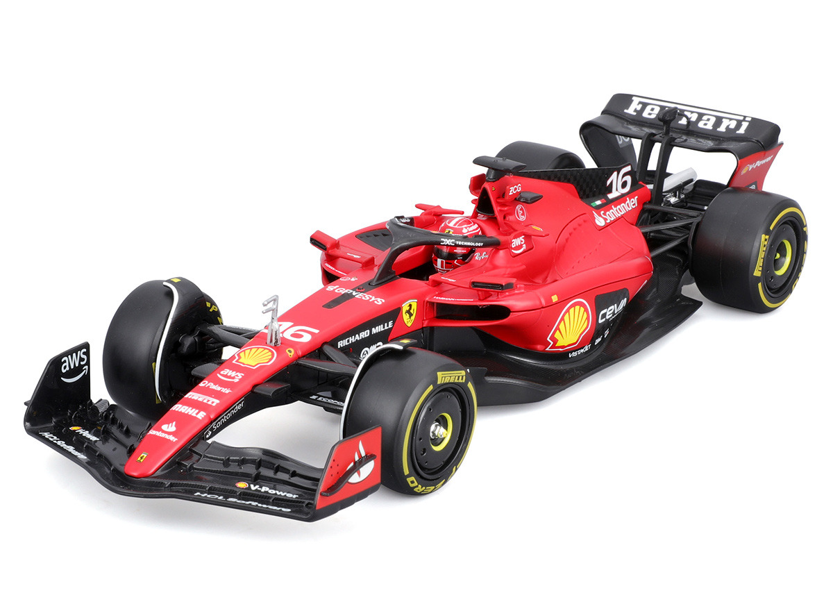 Ferrari SF23 #16 Charles Leclerc ´23 F1 in Vitrine Burago 1:24