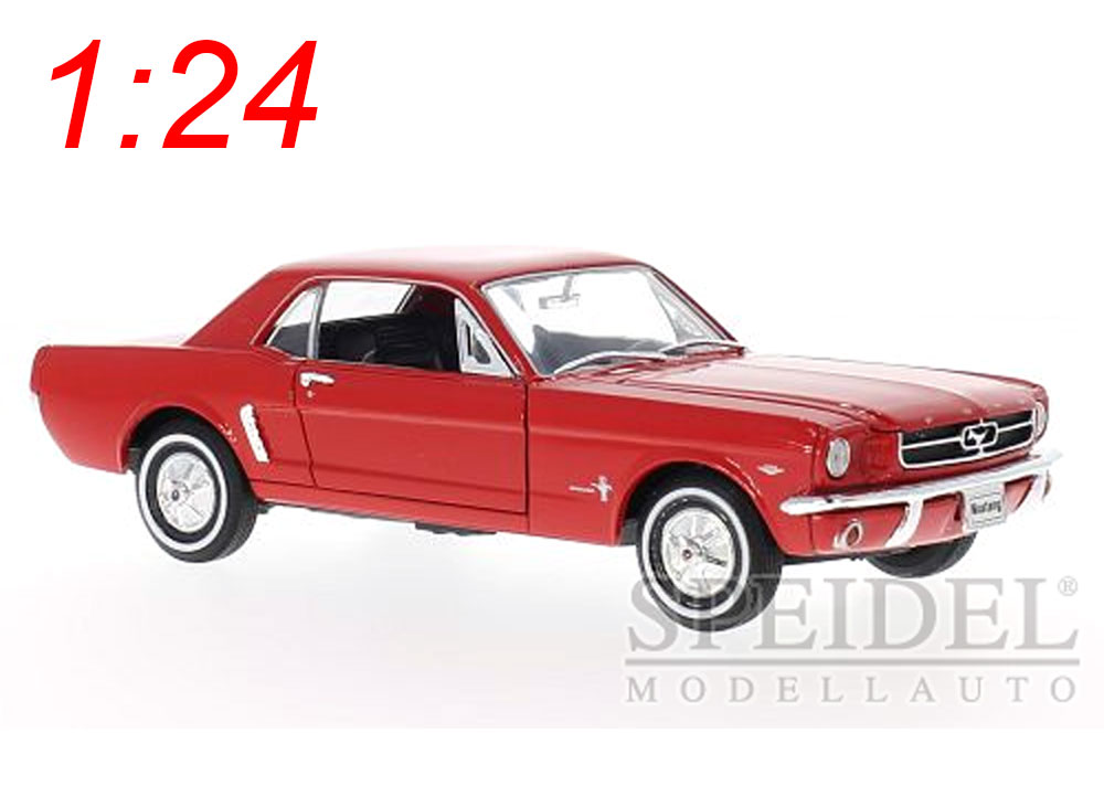 Ford Mustang 1964-1/2 Coupe rot Welly 1:24