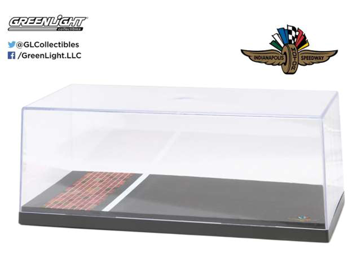 Vitrine 1/18 Indianapolis Motor Speedway Yard of Bricks Special Edition Big Show case. Greenlight 1:18