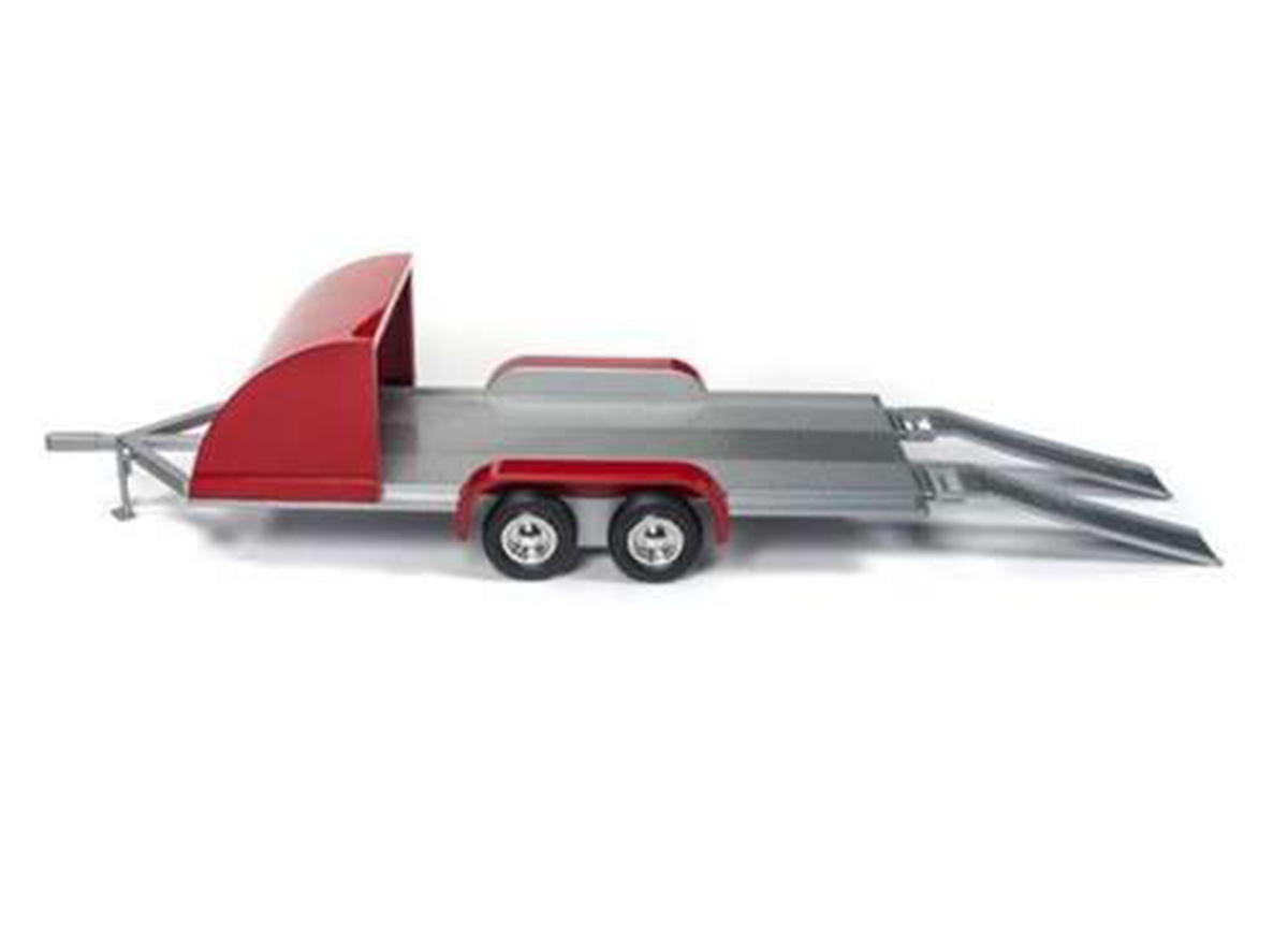 Autotransporter / Trailer, red/grey  Auto World 1:18