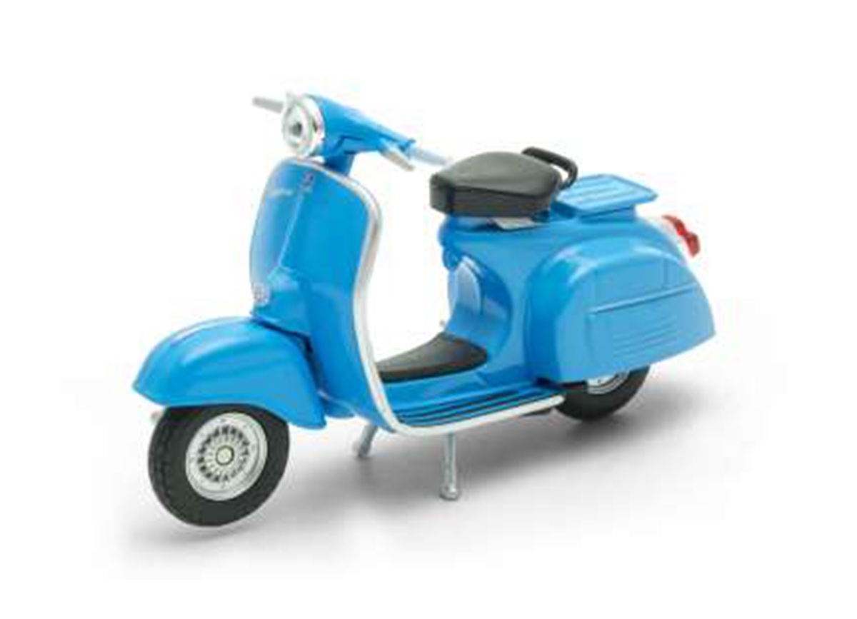 Vespa 150 CC Baujahr 1970 blau Maßstab 1:18 Motorroller Modell von Welly 