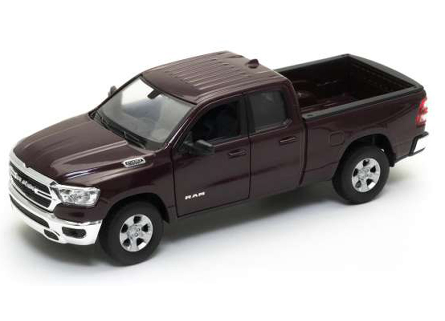 Dodge Ram 1500 dark red-brown 2019  Welly 1:24